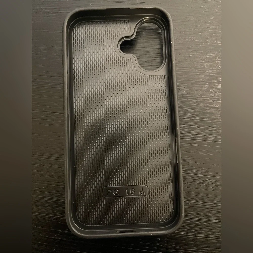 iPhone 16 with Checkered Phone Wallet Case
